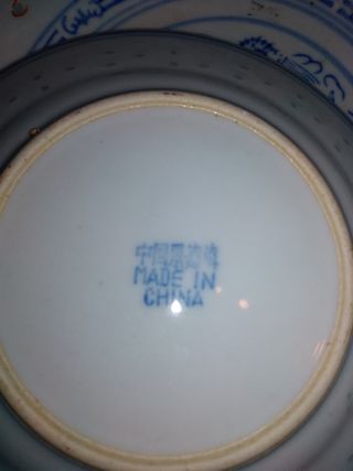 3 Piattini cinesi con disegni di draghi