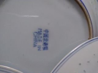 3 Piattini cinesi con disegni di draghi