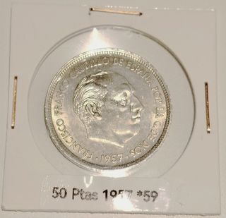 Moneda 50 pesetas 1957 *59