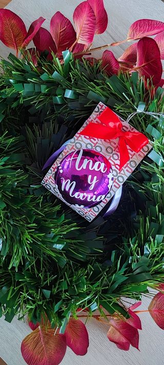 Bola de navidad personalizada 8cm