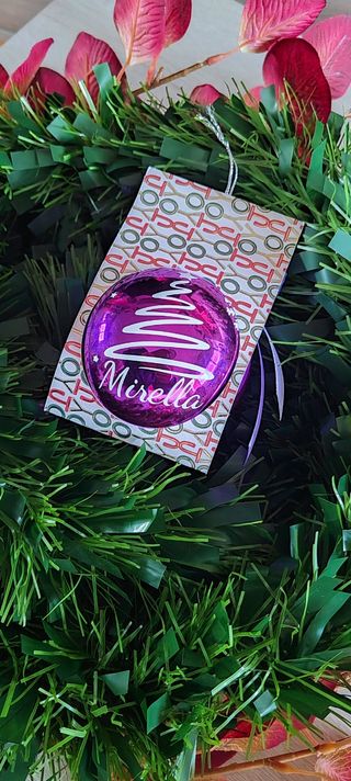 Bola de navidad personalizada 8cm