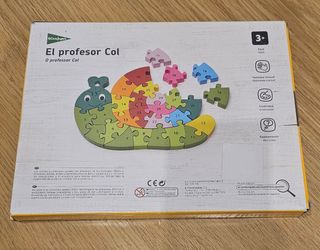 Puzzle madera caracol letras y numeros