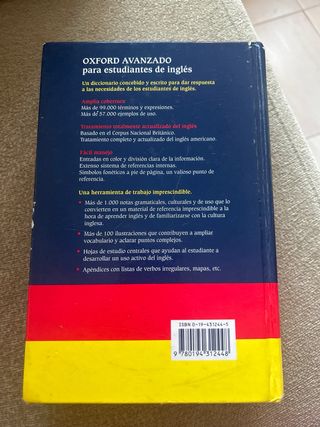 diccionario oxford avanzado ISBN: 780194312448