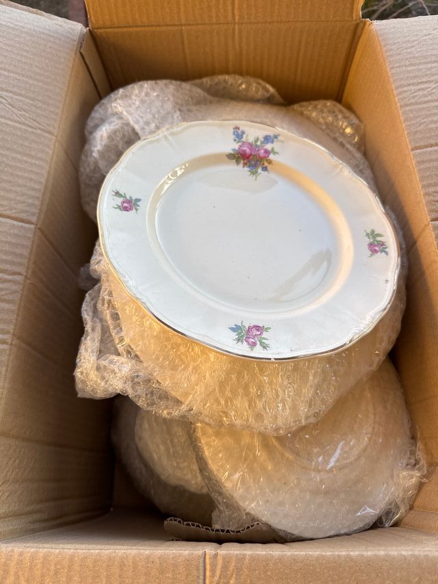 Juego de platos vintage San Claudio Oviedo