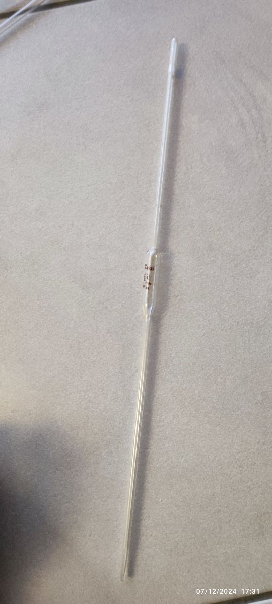 12 Pipetas aforadas de 5ml