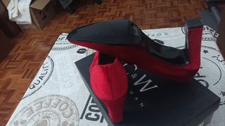 Zapatos de terciopelo de tacón