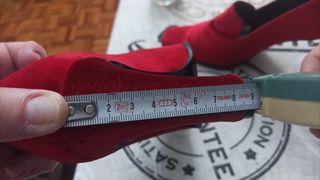 Zapatos de terciopelo de tacón