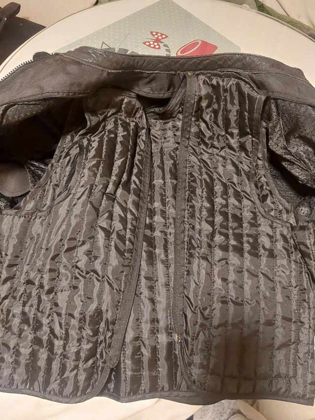 chaqueta cuero moto racing boutique