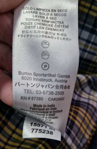 Abrigo de lana con capucha marca Burton