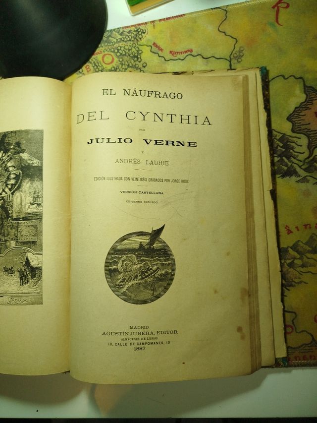 Libro Antiguo julio verne