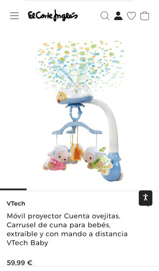 Carrusel musica y luces cuna