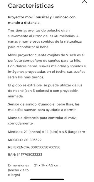 Carrusel musica y luces cuna