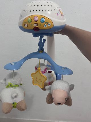 Carrusel musica y luces cuna