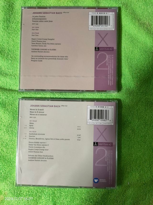 Dos dobles CD con obras de Bach