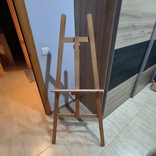 Caballete de madera para pintar cuadros
