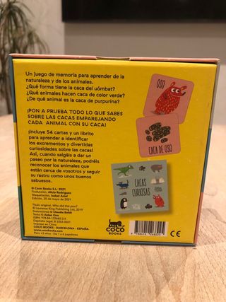 Juego memoria de quién es esta caca?