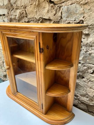 Armario especiero de cocina de pino macizo