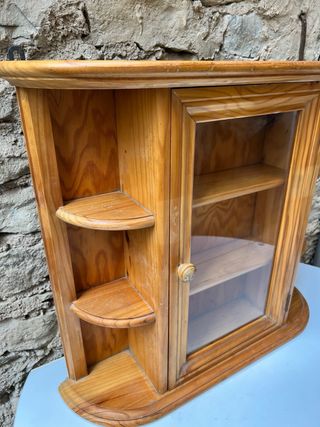 Armario especiero de cocina de pino macizo