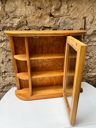 Armario especiero de cocina de pino macizo