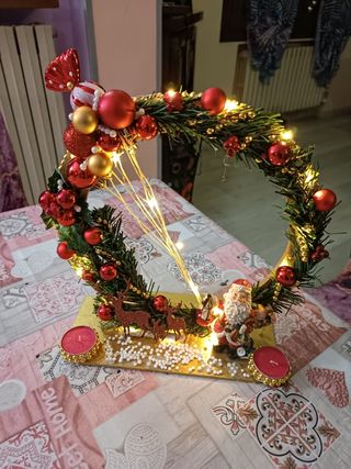 Centrotavola Natalizio con luci