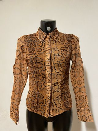 Glam y2k style animaler Asos mesh shirt