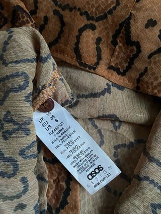 Glam y2k style animaler Asos mesh shirt