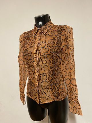 Glam y2k style animaler Asos mesh shirt