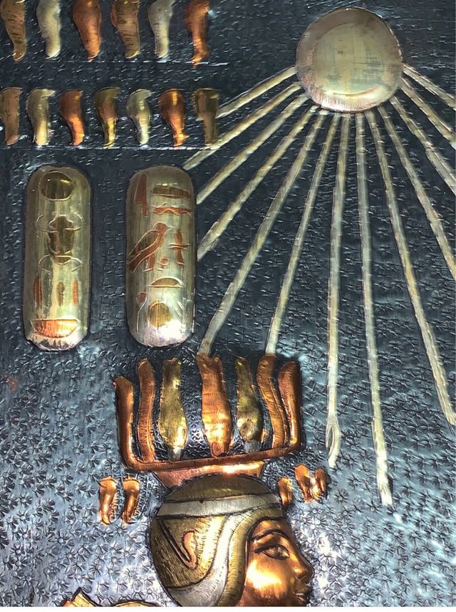 Egitto , quadro in metallo artigianale