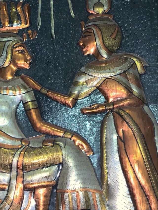 Egitto , quadro in metallo artigianale