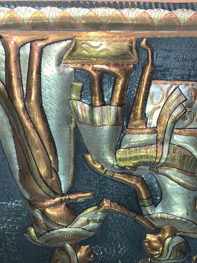 Egitto , quadro in metallo artigianale