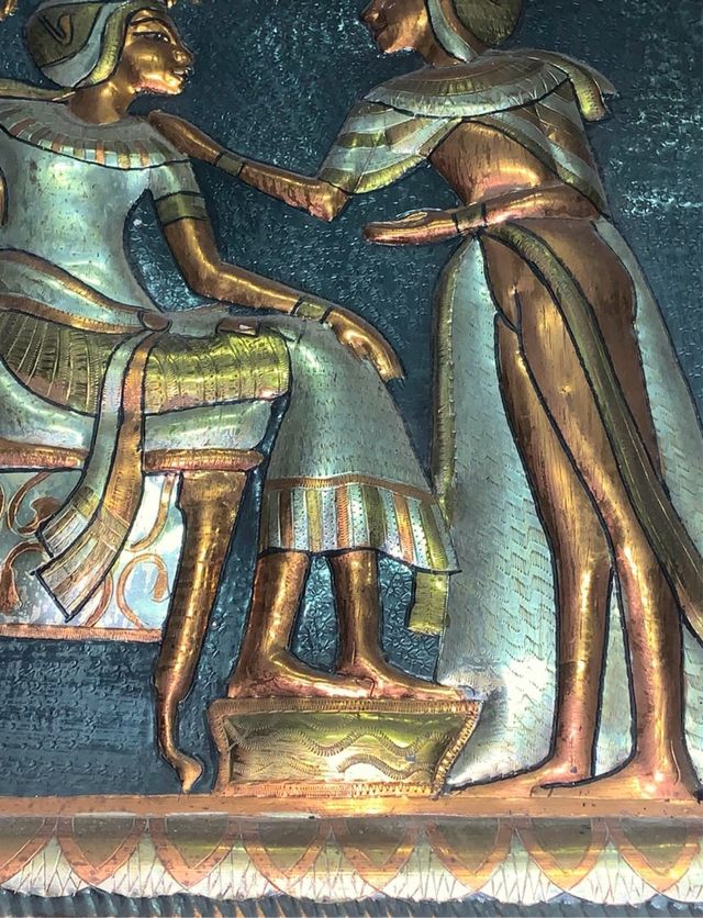 Egitto , quadro in metallo artigianale