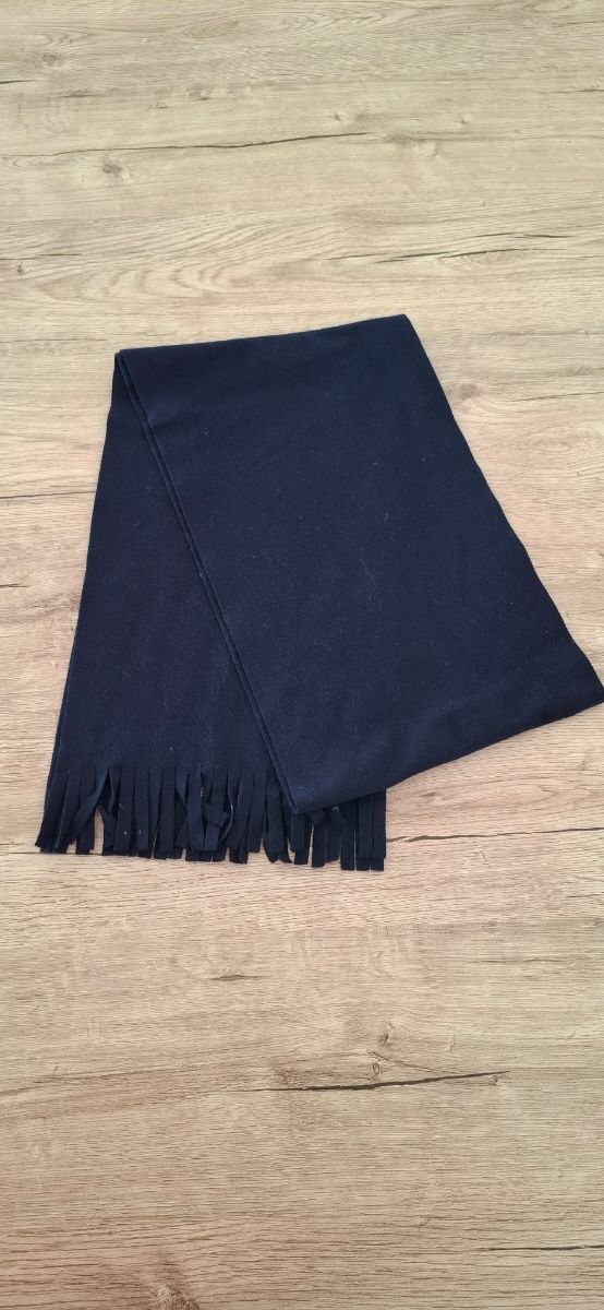 Bufanda azul lisa