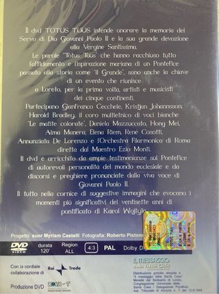 📀 DVD Video “Totus Tuus” Concerto a Loreto