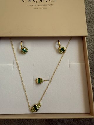 Conjunto de plata,  ok siler , nuevo ,sin estrenar