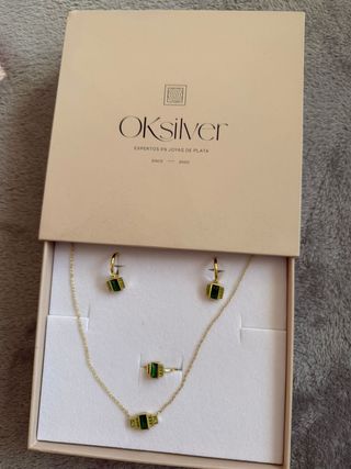 Conjunto de plata,  ok siler , nuevo ,sin estrenar