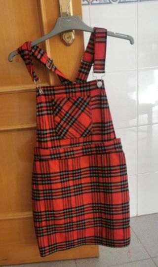 Vestido ajustado de cuadros