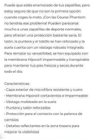 Zapatilla de moto Course Phantom