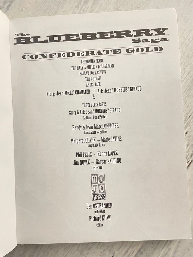 The Blueberry Saga: Confederate Gold