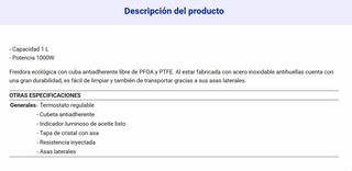 Freidora Jata
