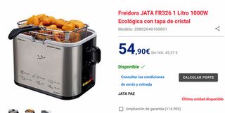 Freidora Jata