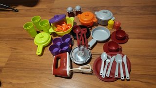 Lote carrito compra+ caja registradora