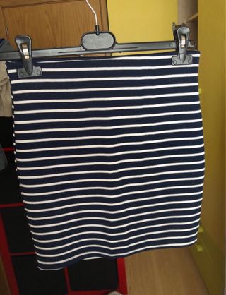Falda de rayas