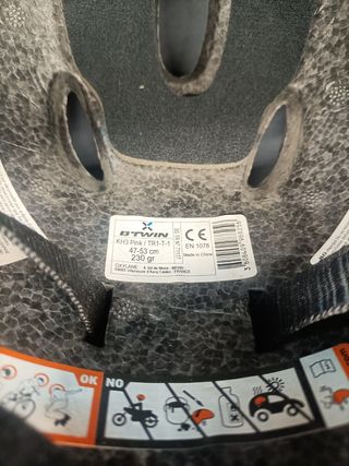 Casco rosa talla S niña Btwin