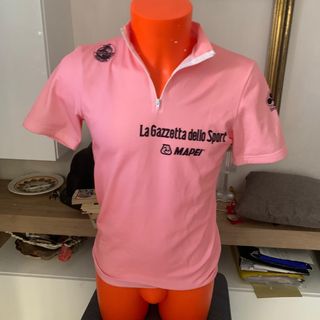 Maglia bici rosa mis L castelli azz