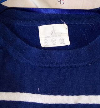 Jersey de rallas, talla 38, marca Atmosphere.