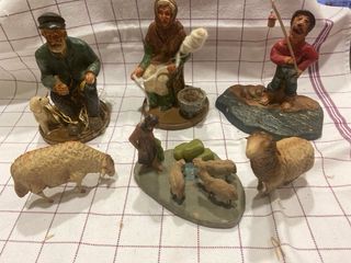 antiguas figuras pesebre 