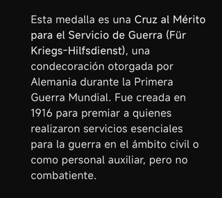 PRIMERA GUERRA MUNDIAL CRUZ DE HIERRO