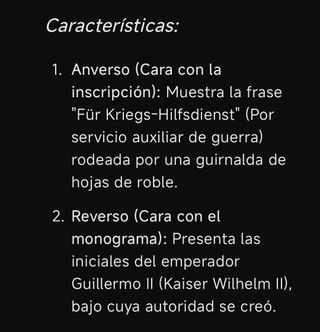 PRIMERA GUERRA MUNDIAL CRUZ DE HIERRO