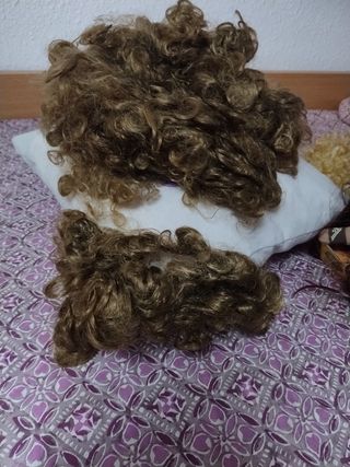 4 Pelucas para disfraz y un bigote