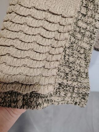 Abrigo o rebeca larga de lana